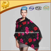 2015 Nouvelle conception de fleurs de mode Châle de coton turc Pashmina